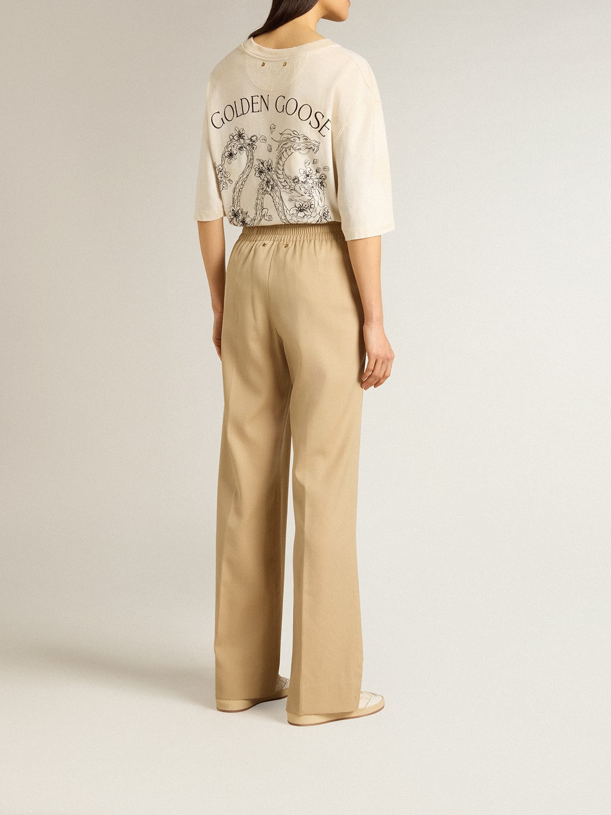 Women’s sand-colored joggers - Golden Goose Women