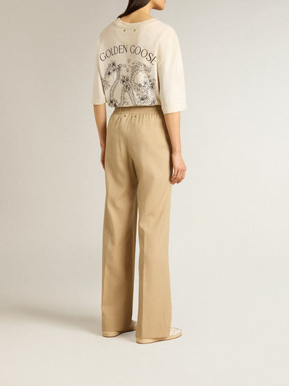 Women’s sand-colored joggers - Golden Goose Women