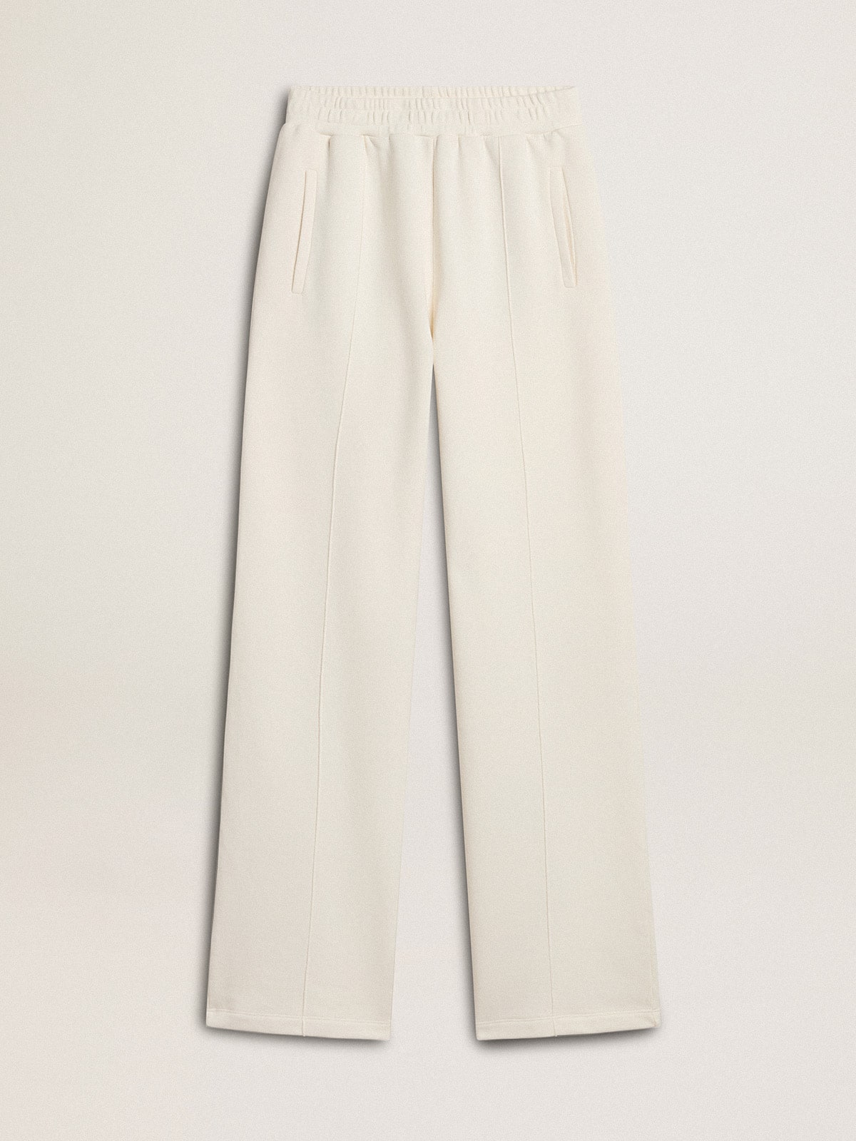 Women’s white cotton joggers - Golden Goose Women