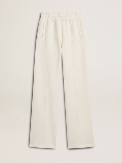 Women’s white cotton joggers - Golden Goose Women