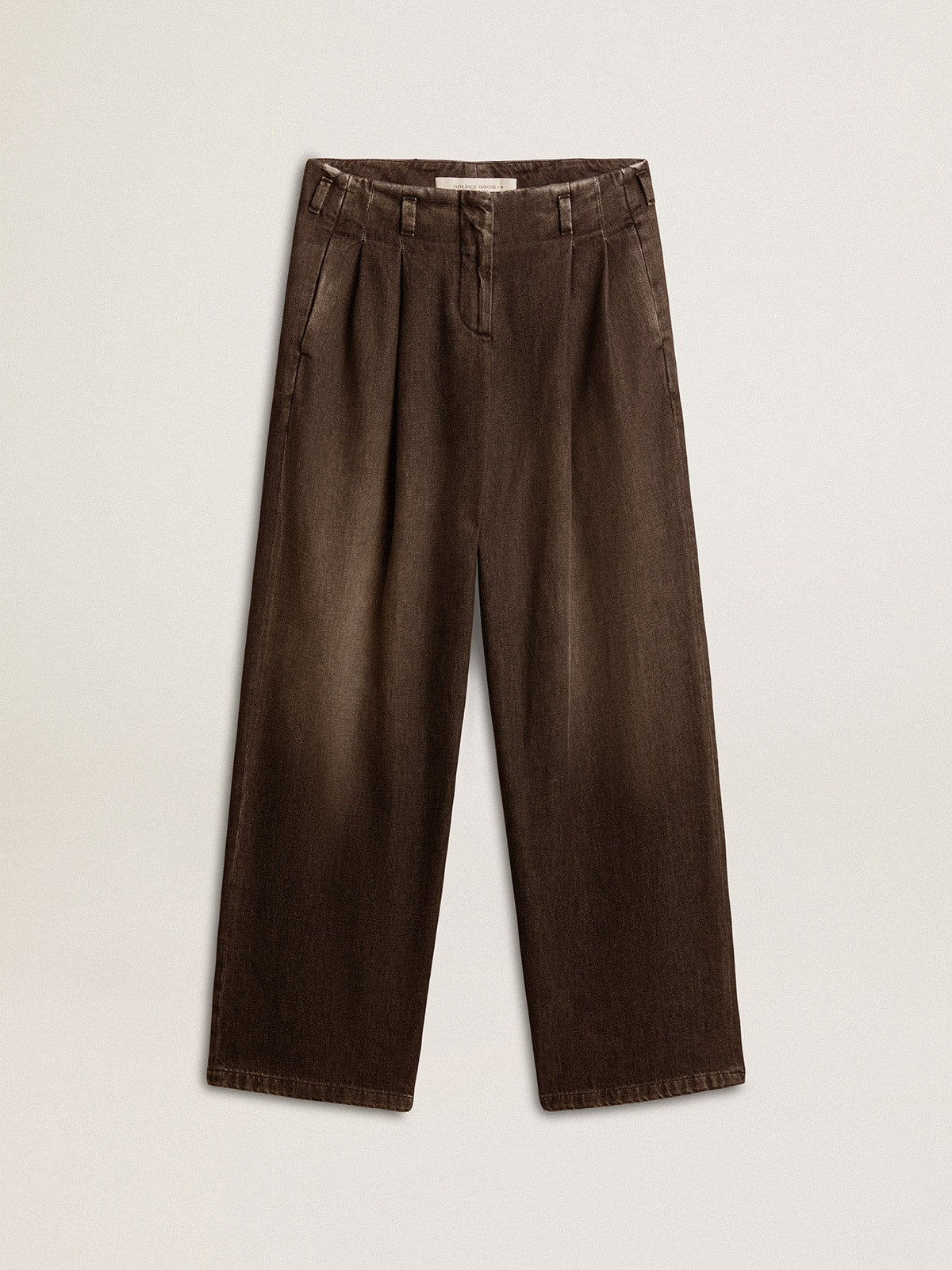 Women's medium-wash cotton pants - Golden Goose Women