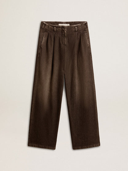 Women's medium-wash cotton pants - Golden Goose Women