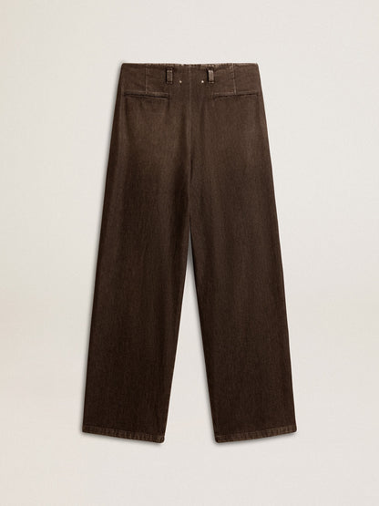 Women's medium-wash cotton pants - Golden Goose Women