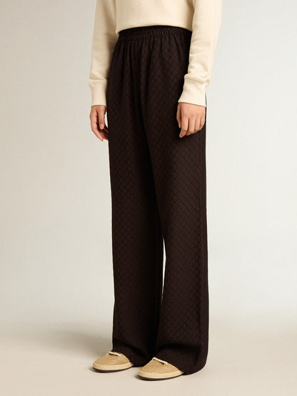 Women’s black viscose joggers - Golden Goose Women
