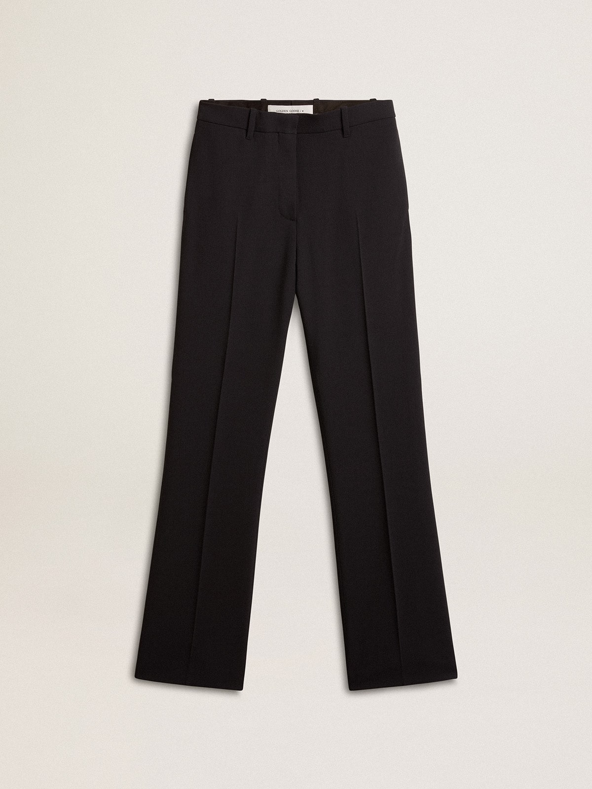 Women’s soft black pants in wool blend - Golden Goose Women