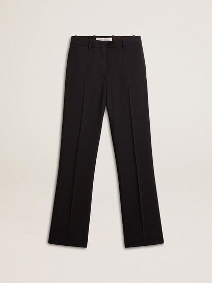Women’s soft black pants in wool blend - Golden Goose Women