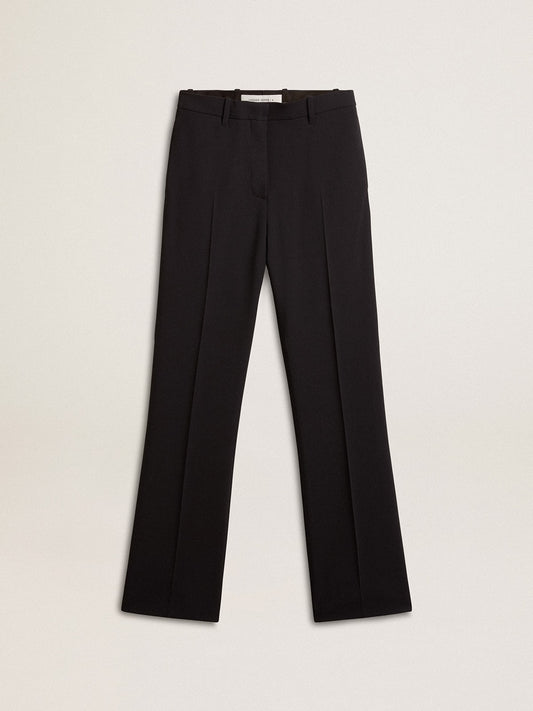 Women’s soft black pants in wool blend - Golden Goose Women