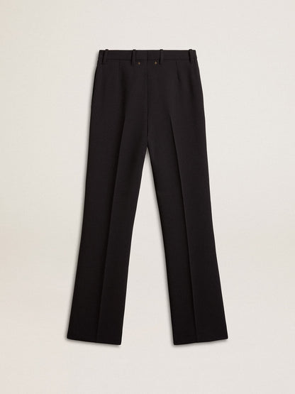 Women’s soft black pants in wool blend - Golden Goose Women