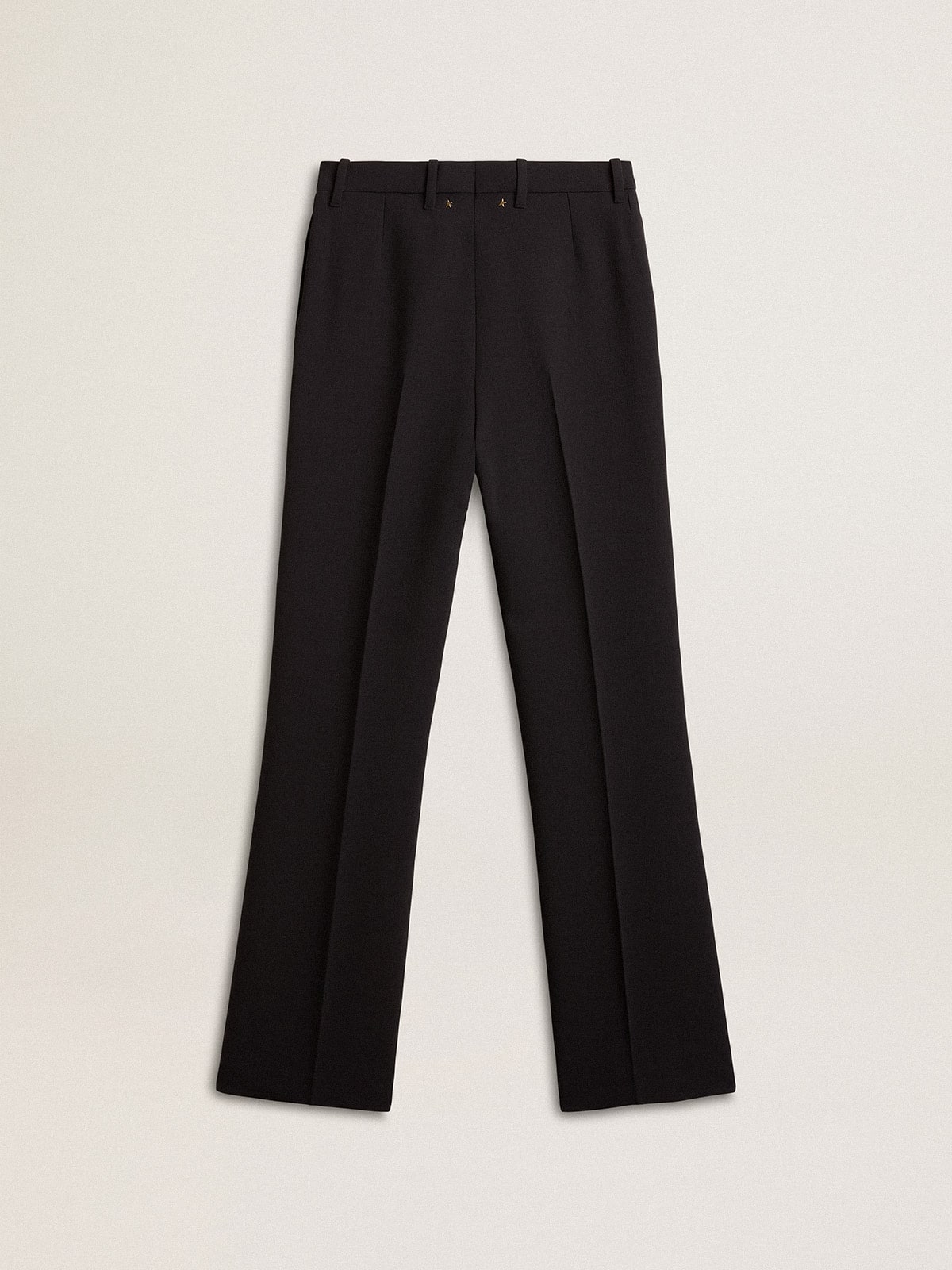 Women’s soft black pants in wool blend - Golden Goose Women
