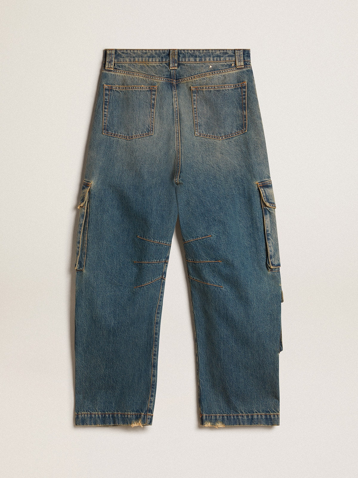 Blue jeans with a distressed finish - Golden Goose Women