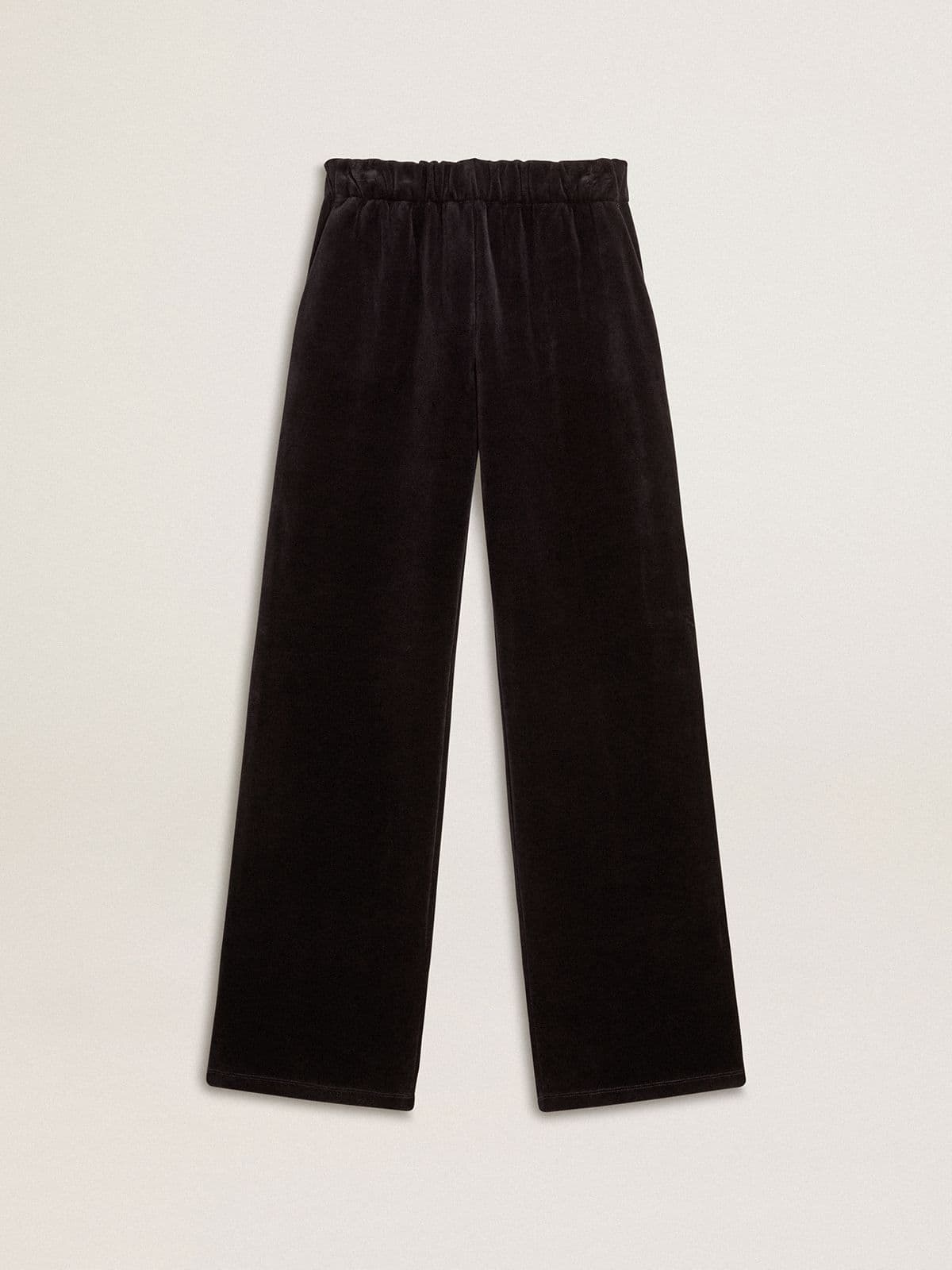 Women's joggers in velvet-effect cotton blend - Golden Goose Women