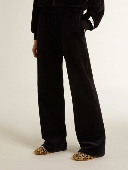 Women's joggers in velvet-effect cotton blend - Golden Goose Women