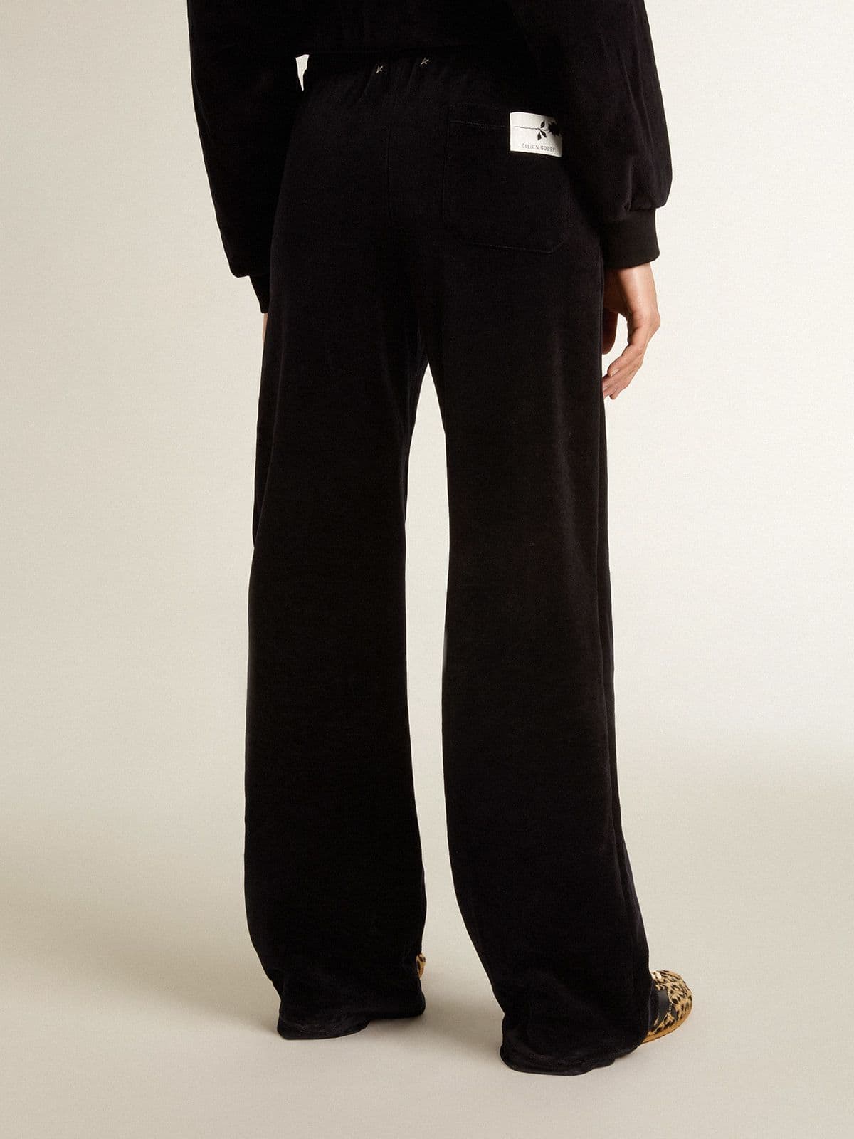 Women's joggers in velvet-effect cotton blend - Golden Goose Women