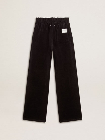 Women's joggers in velvet-effect cotton blend - Golden Goose Women