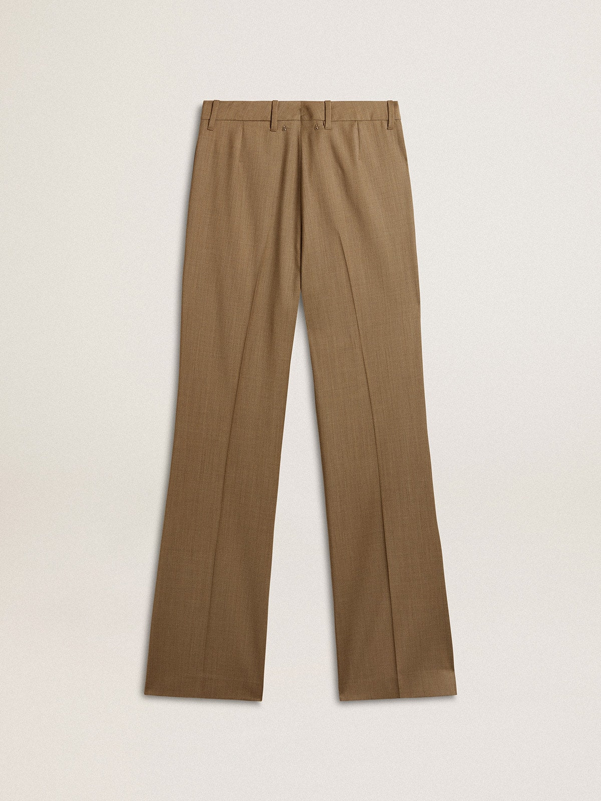 Women's pants in dove-gray tailored wool fabric - Golden Goose Women