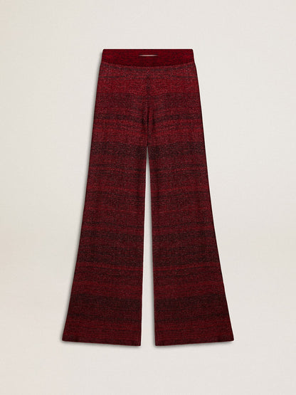 Irregular-striped cotton pants - Golden Goose Women