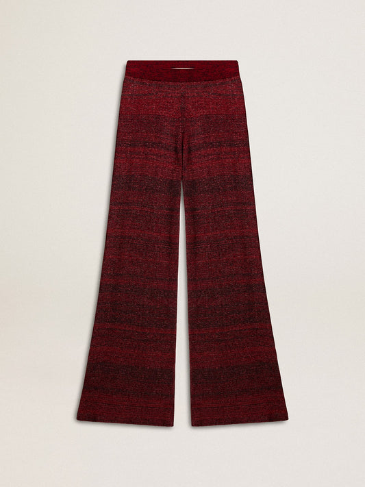 Irregular-striped cotton pants - Golden Goose Women