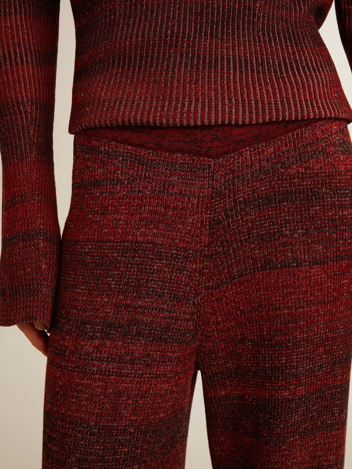 Irregular-striped cotton pants - Golden Goose Women