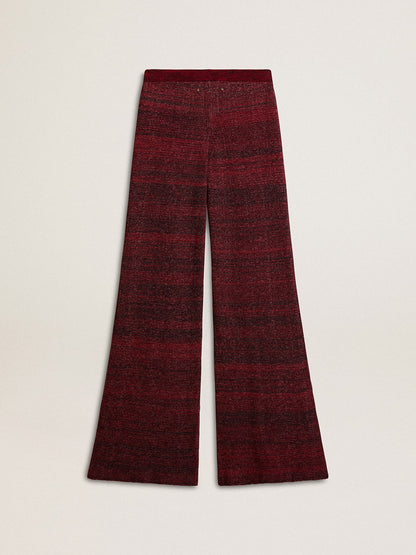 Irregular-striped cotton pants - Golden Goose Women