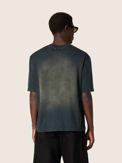 Unisex T-shirt in black cotton jersey with embroidered logo - Golden Goose Women|Men