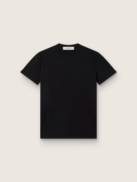 Women’s regular-fit distressed T-shirt in black - Golden Goose Women
