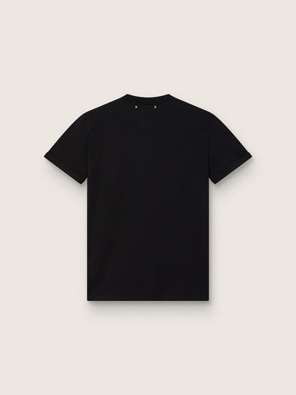 Women’s regular-fit distressed T-shirt in black - Golden Goose Women