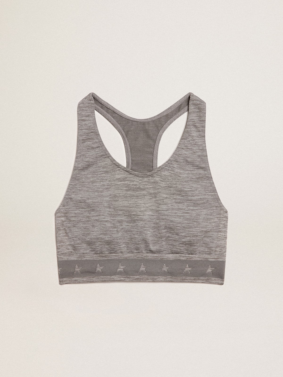 Gray melange athletic top - Golden Goose Women