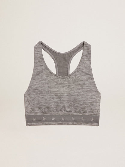 Gray melange athletic top - Golden Goose Women