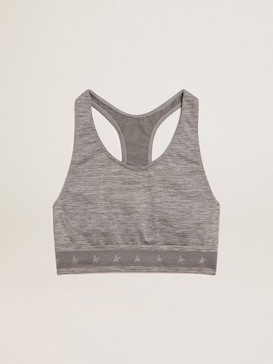 Gray melange athletic top - Golden Goose Women