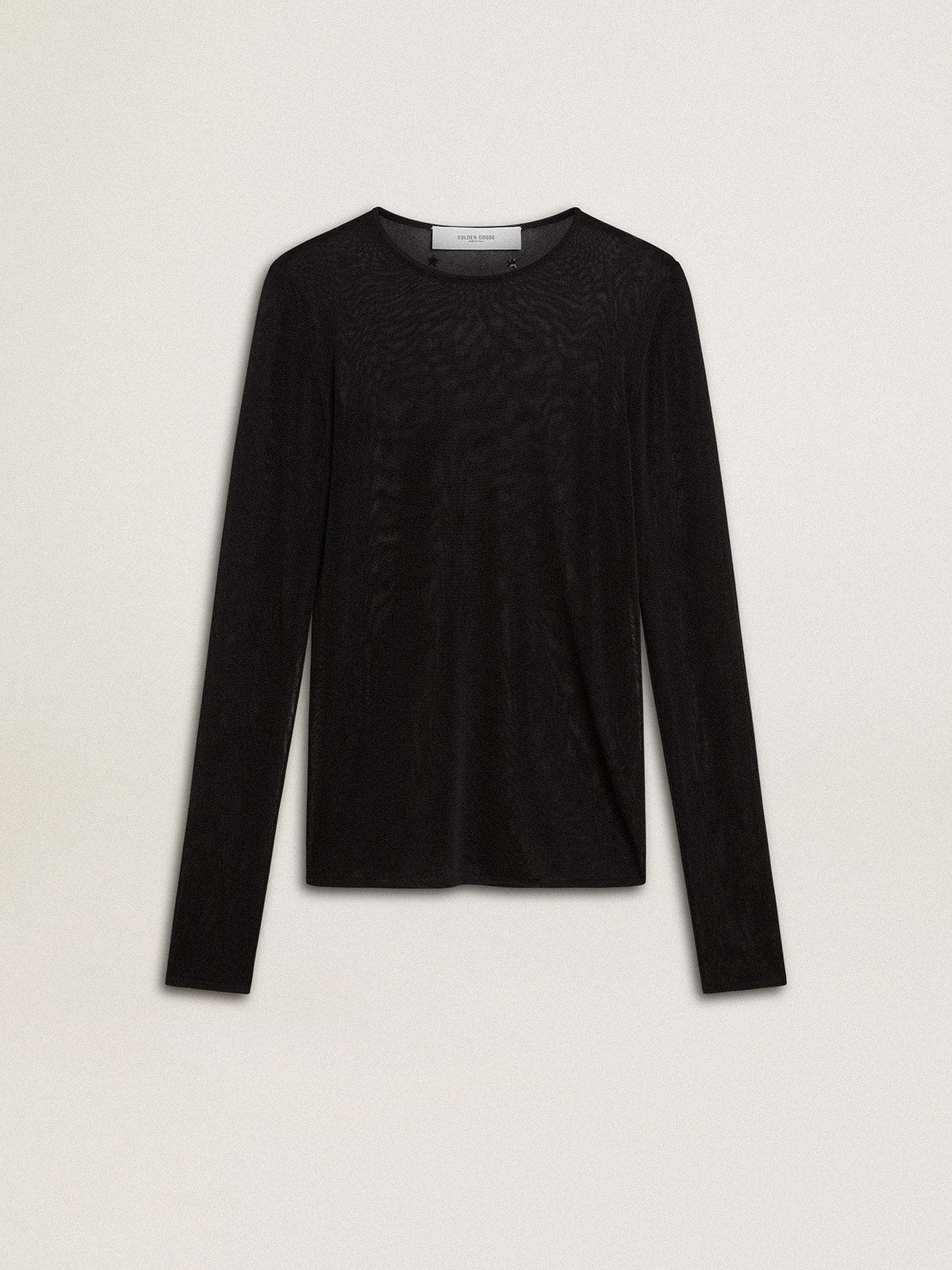 Women's black crew neck t-shirt - Golden Goose Women