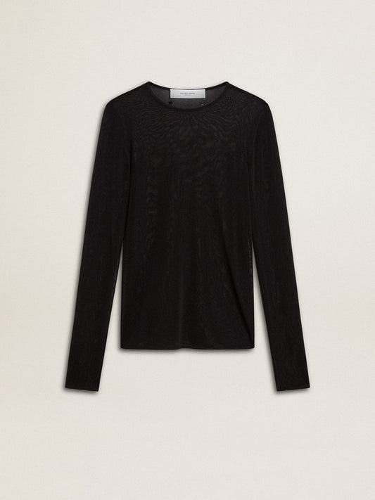 Women's black crew neck t-shirt - Golden Goose Women