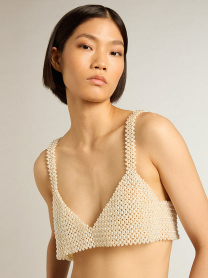 Women’s string of pearls top - Golden Goose Women