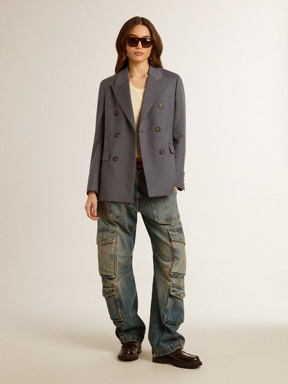 Parchment-colored sleeveless top - Golden Goose Women