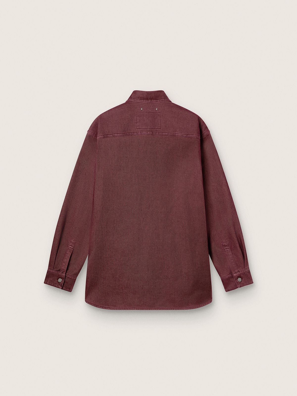 Women's shirt in burgundy denim - Golden Goose Women