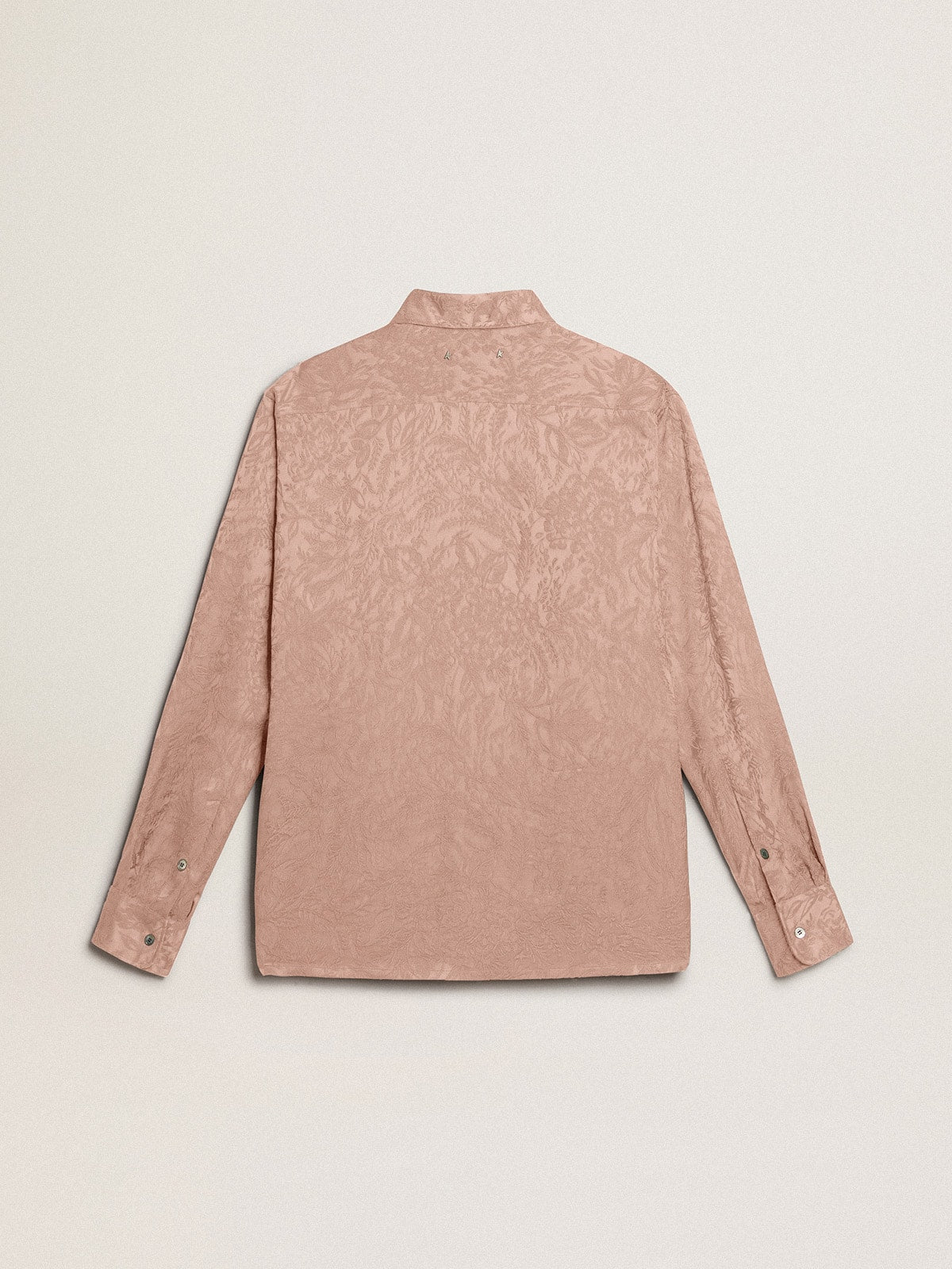 Women's pink viscose shirt with floral pattern - Golden Goose Women