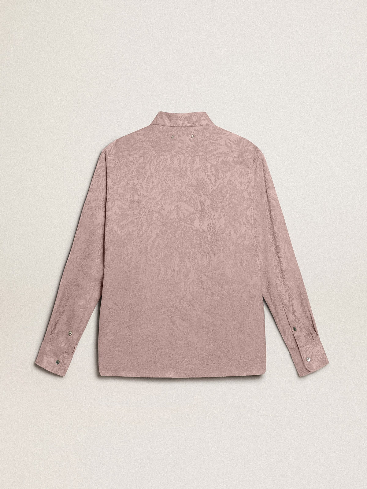 Women's pink viscose shirt with floral pattern - Golden Goose Women