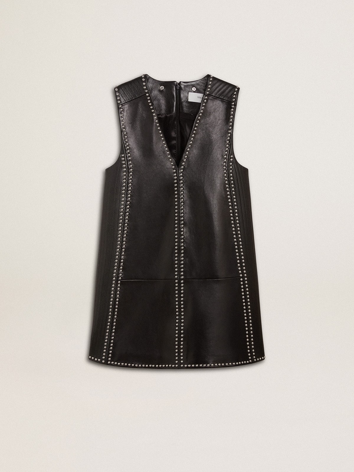 Women’s black nappa leather dress with studs - Golden Goose Women