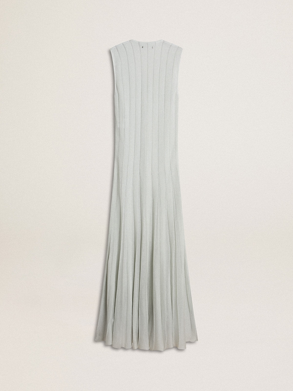 Women’s baby blue dress with vertical striped pattern - Golden Goose Women