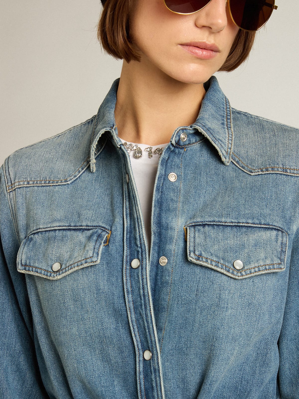 Women’s denim shirt dress | Golden Goose - Golden Goose Women