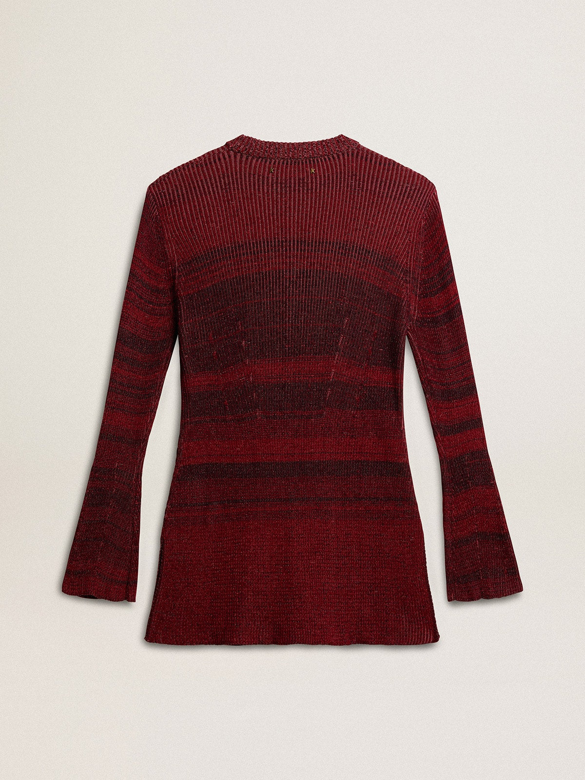 Irregular-striped cotton dress - Golden Goose Women
