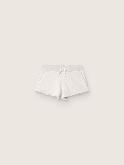 Star women’s shorts in gray melange fleece - Golden Goose Women