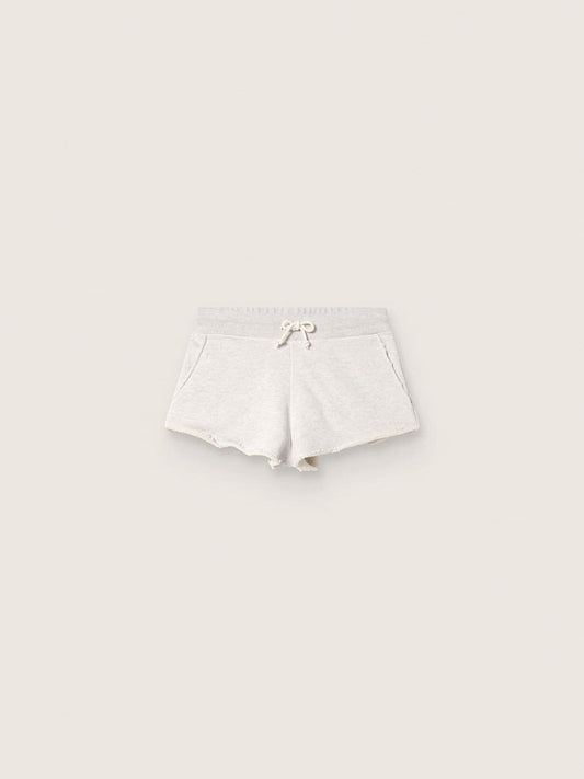 Star women’s shorts in gray melange fleece - Golden Goose Women