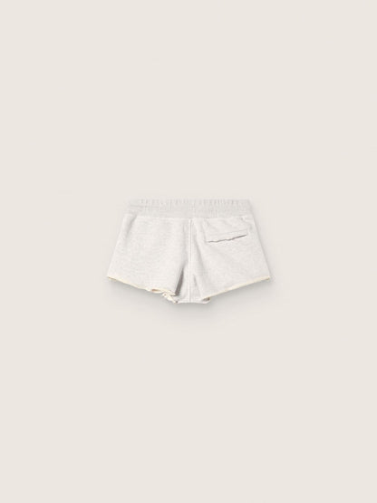 Star women’s shorts in gray melange fleece - Golden Goose Women