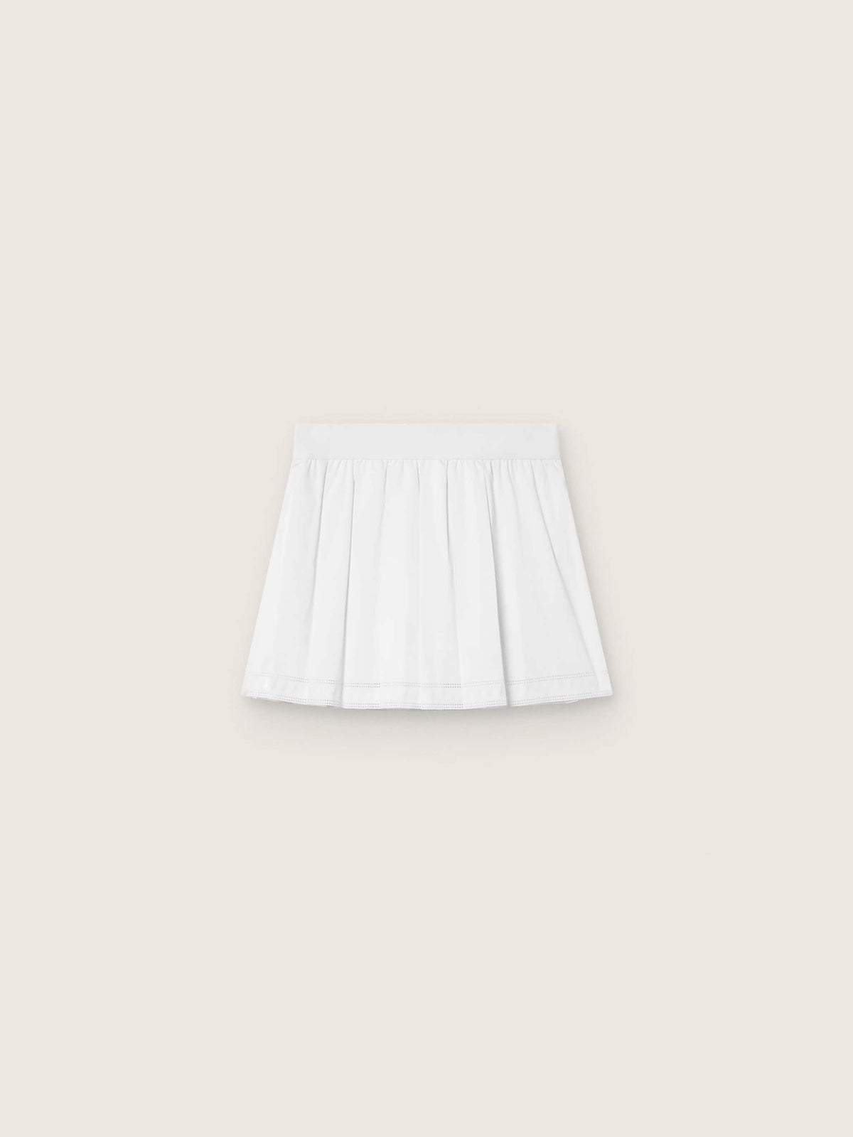 Pleated sports miniskirt in white - Golden Goose Women