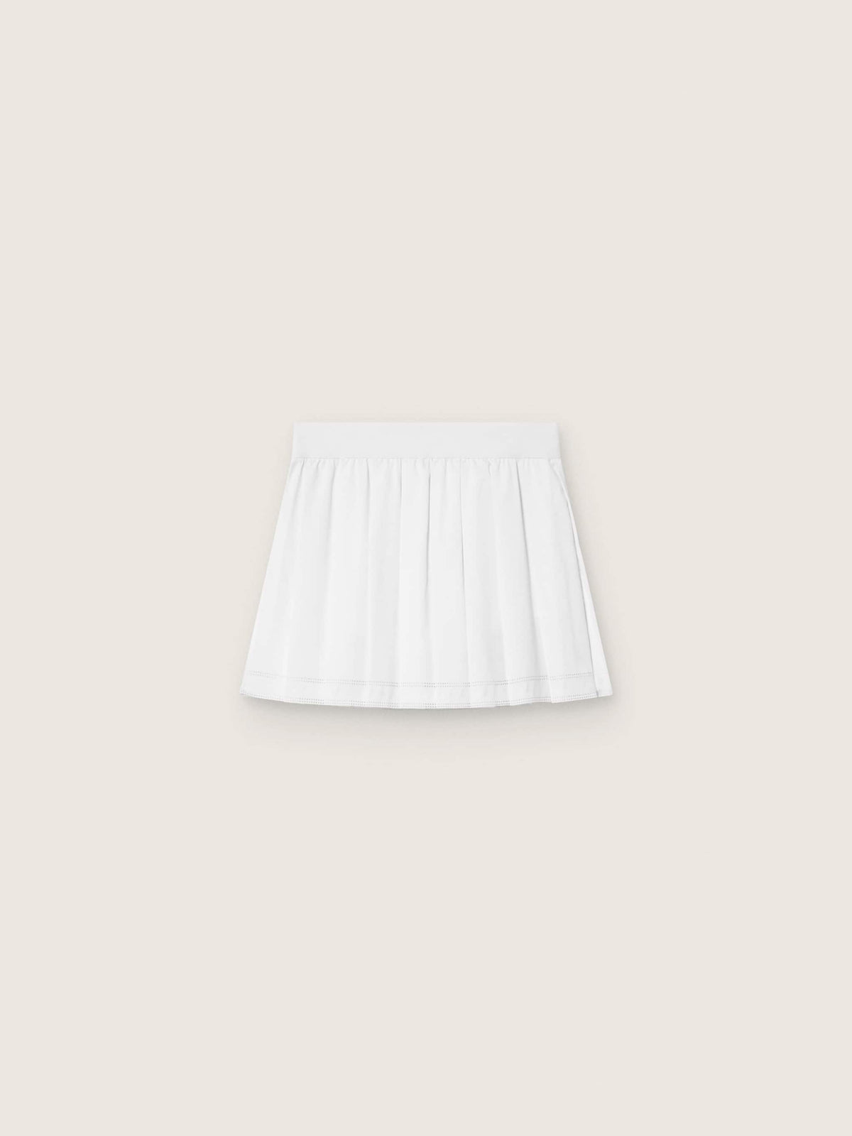 Pleated sports miniskirt in white - Golden Goose Women