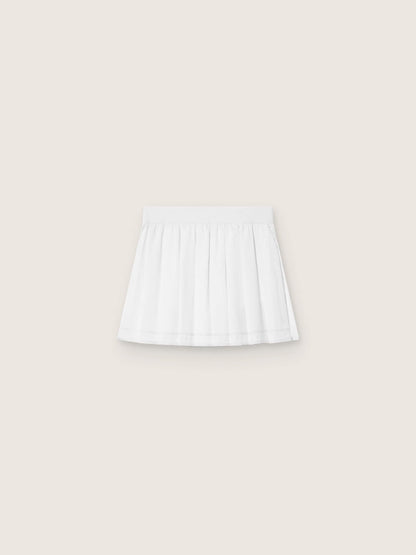 Pleated sports miniskirt in white - Golden Goose Women