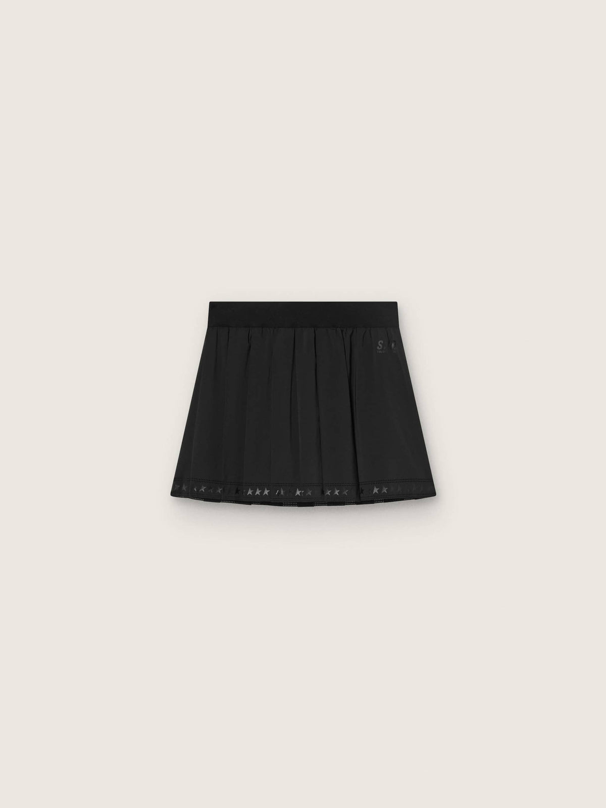 Pleated sports miniskirt in black - Golden Goose Women