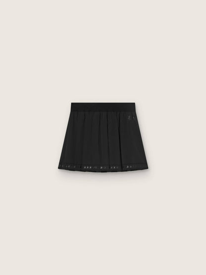 Pleated sports miniskirt in black - Golden Goose Women
