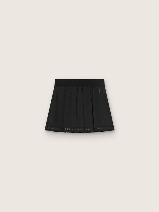 Pleated sports miniskirt in black - Golden Goose Women