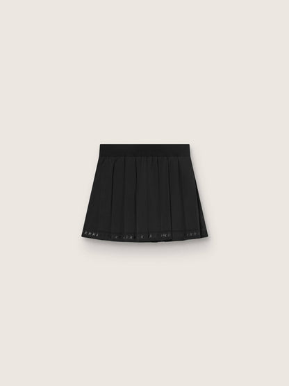 Pleated sports miniskirt in black - Golden Goose Women